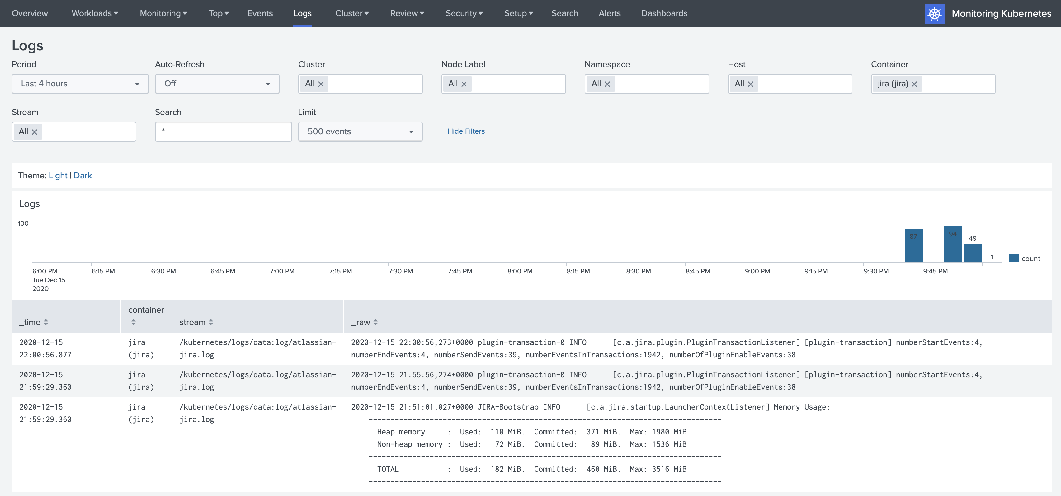 JIRA Logs - 1