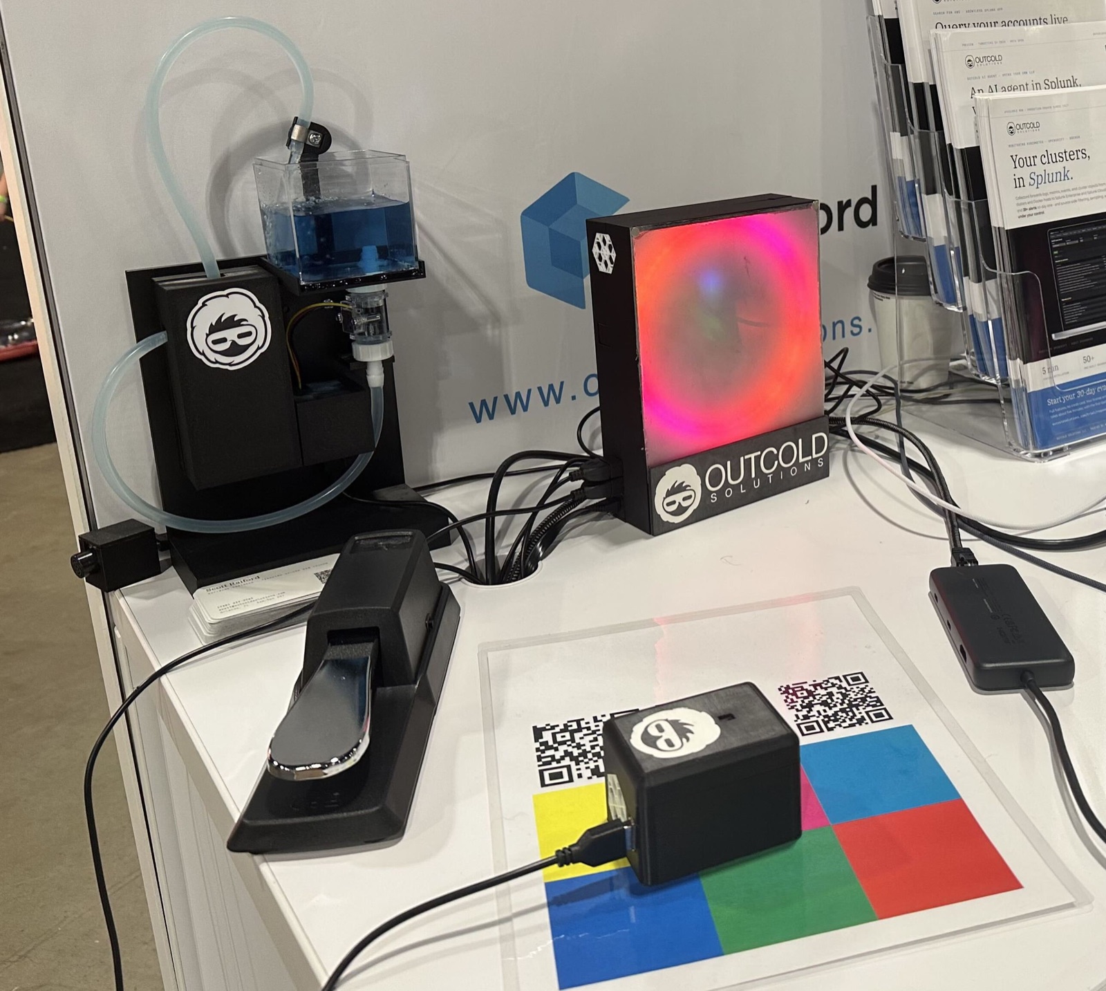 The sensor box in place at .conf26