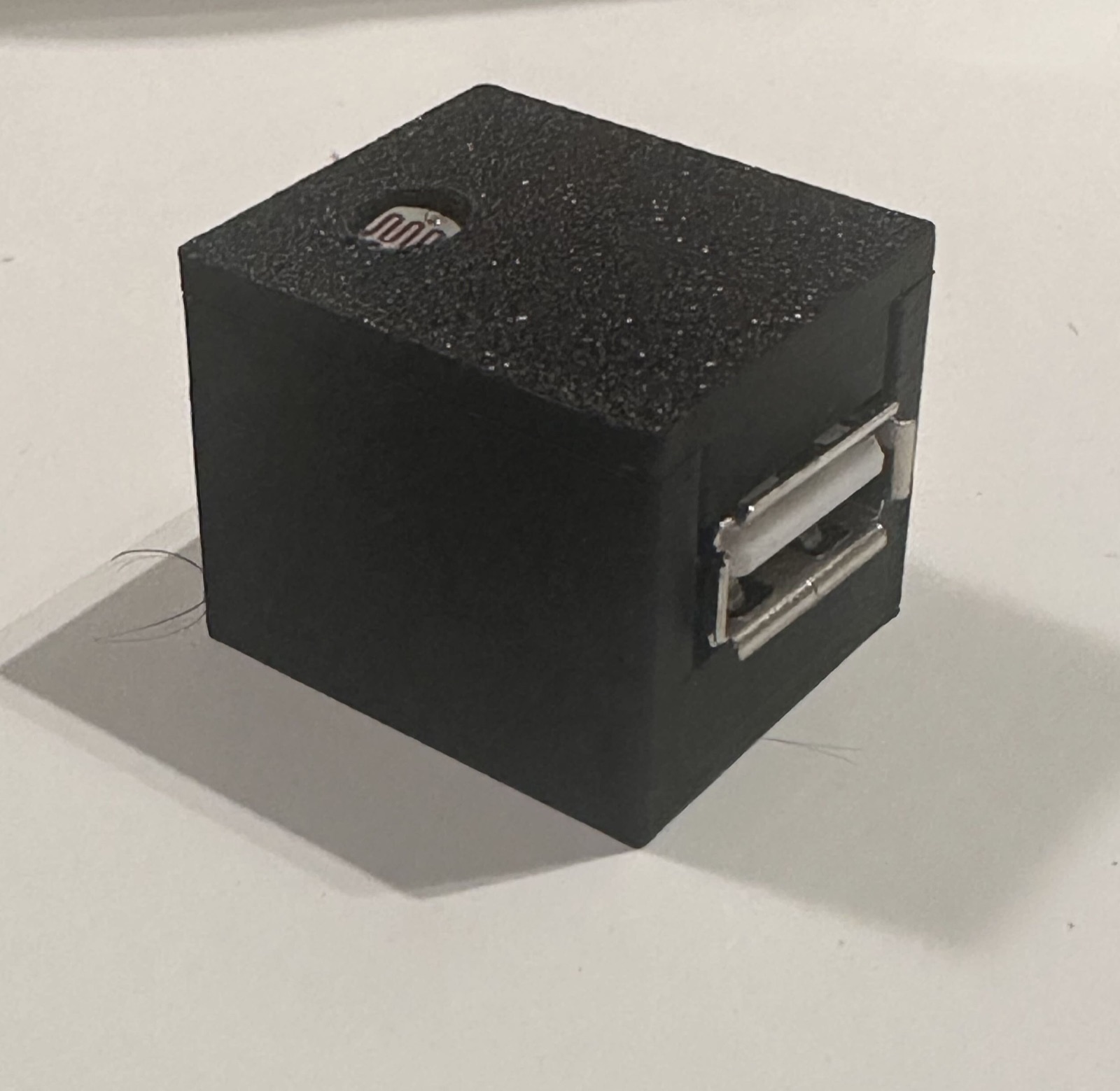 Light sensor in a custom case with a USB port