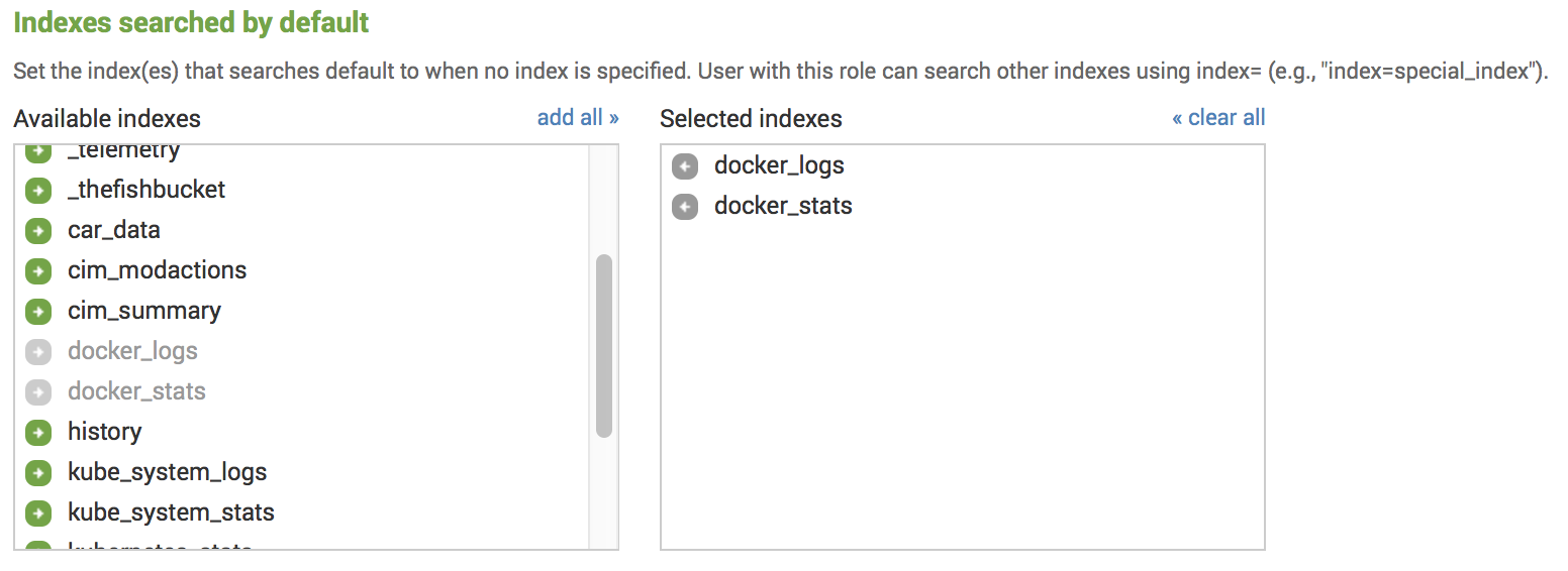 Splunk - Indexes searched by default