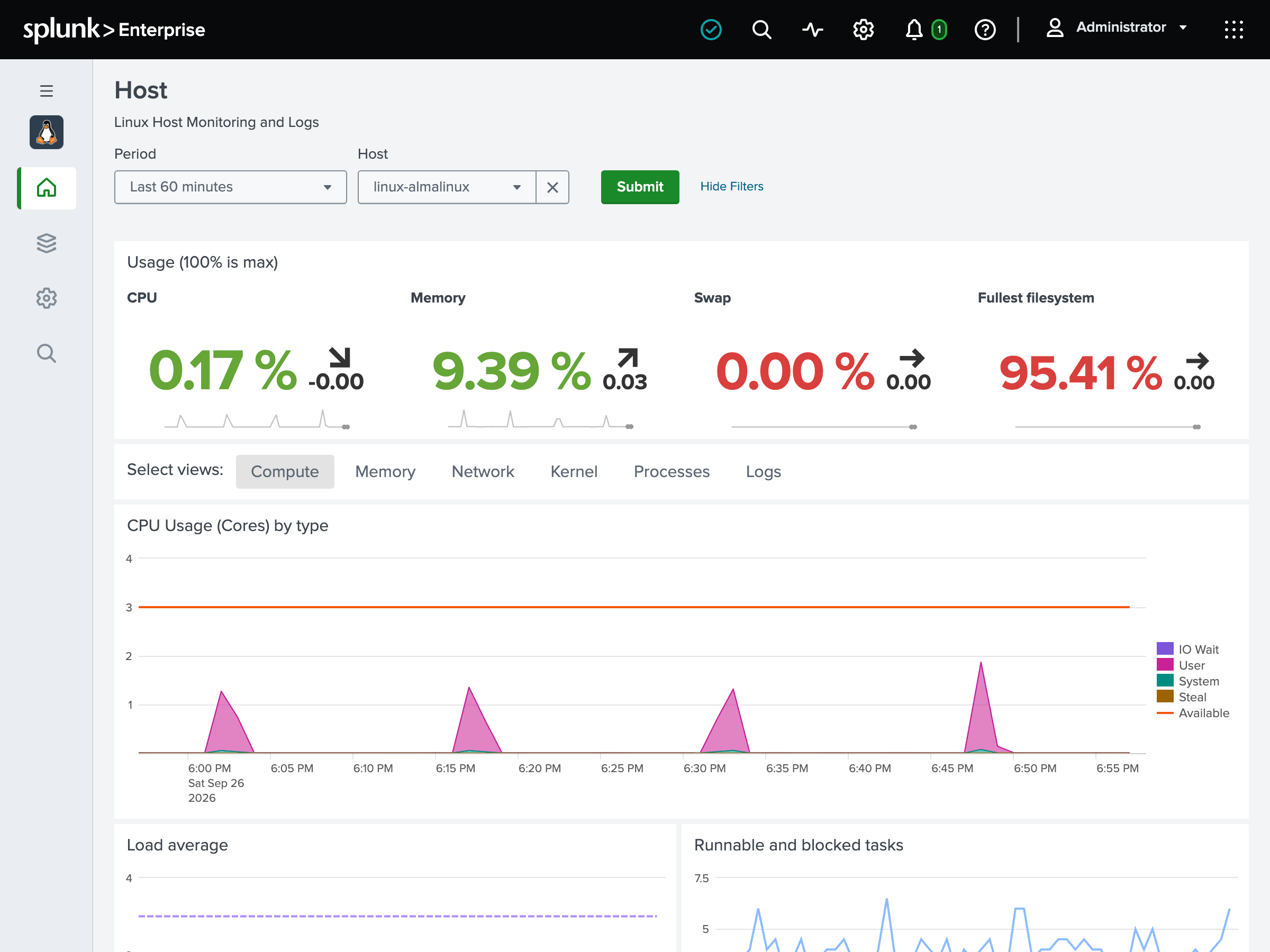 Host dashboard